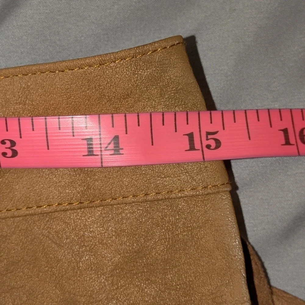 Edikted Brown Faux Suede Fringe Mini Shorts S20002 Festival Western Size M NEW